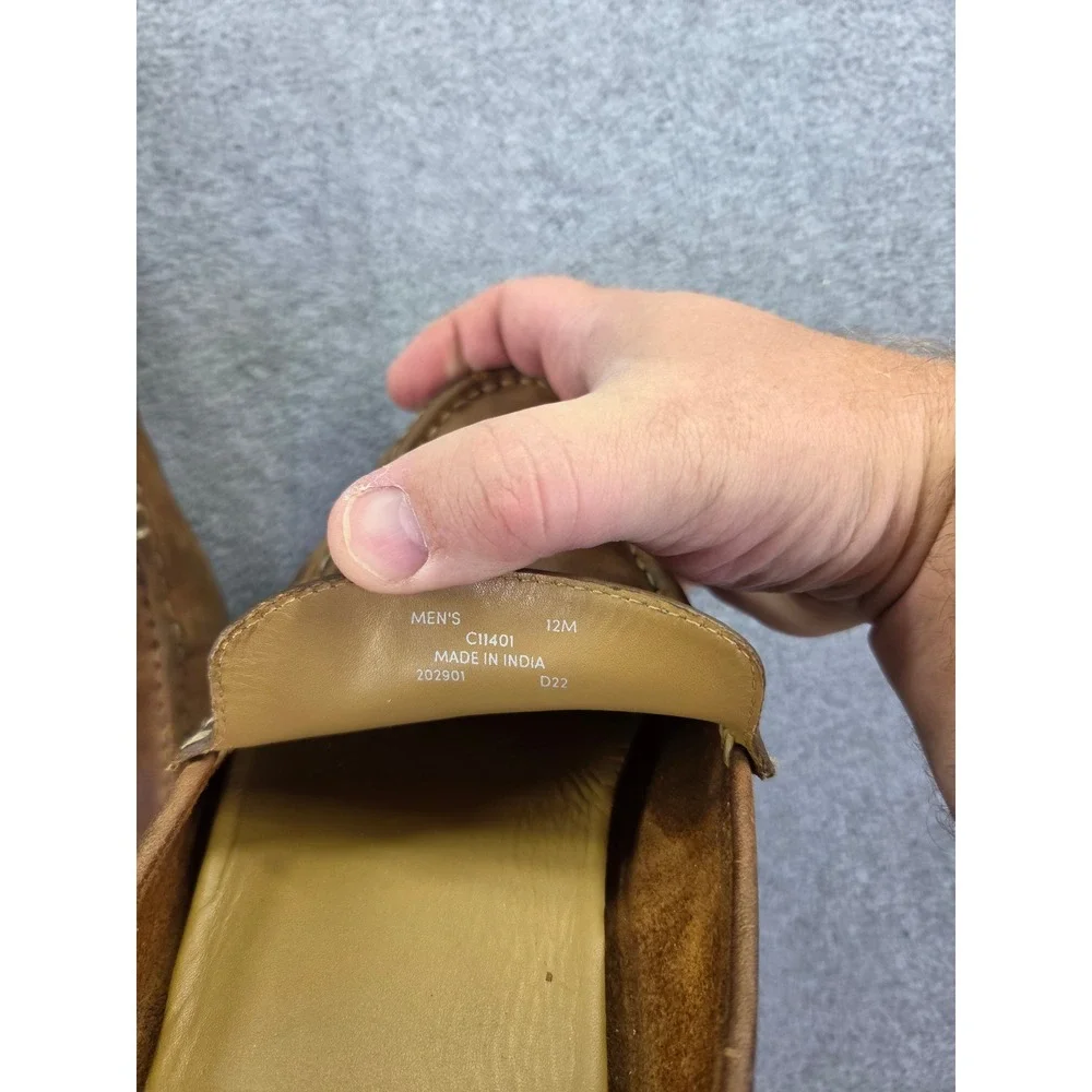 Cole Haan Brown Leather Driving Moccasins Loafers Men's Slip On Shoes